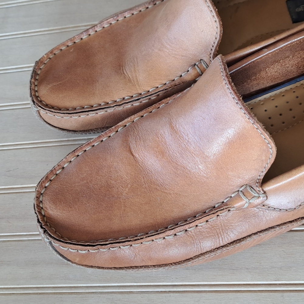 Giorgio B. Loafers Leather Brutini Causal Cushioned Sole | Tan | Size: 10.5 - Picture 5 of 9